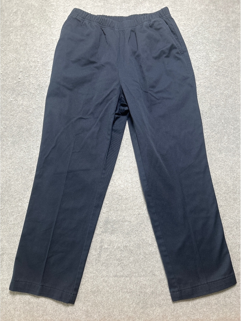 Lands' End Womens Navy High Rise Straight Leg Pants Size 6P